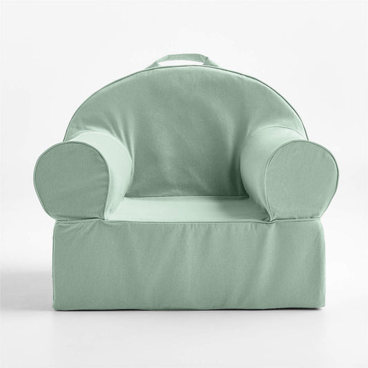 Mint Green Snuggle Cotton Kids Lounge Chair