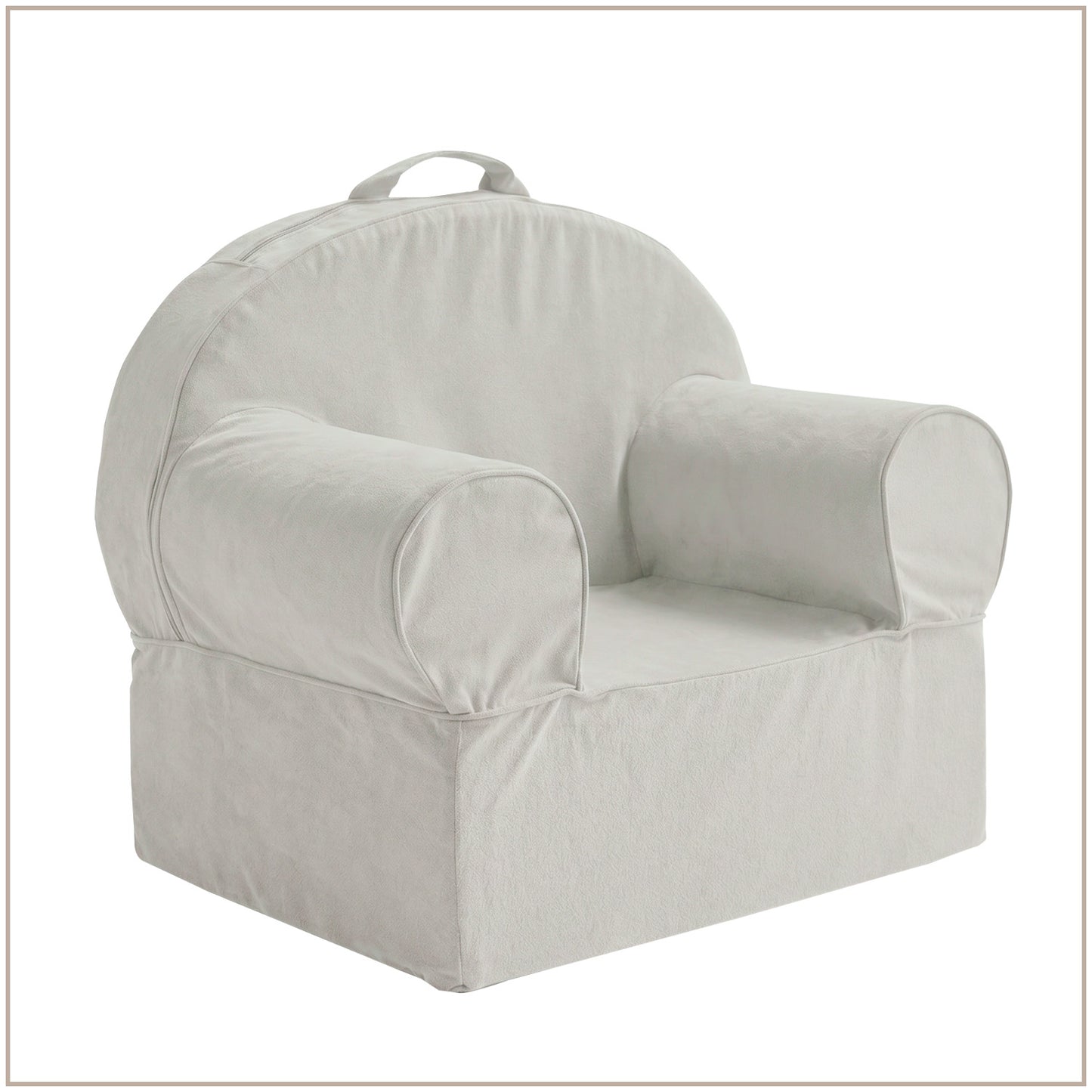 Mint Green Snuggle Cotton Kids Lounge Chair | Nestroots