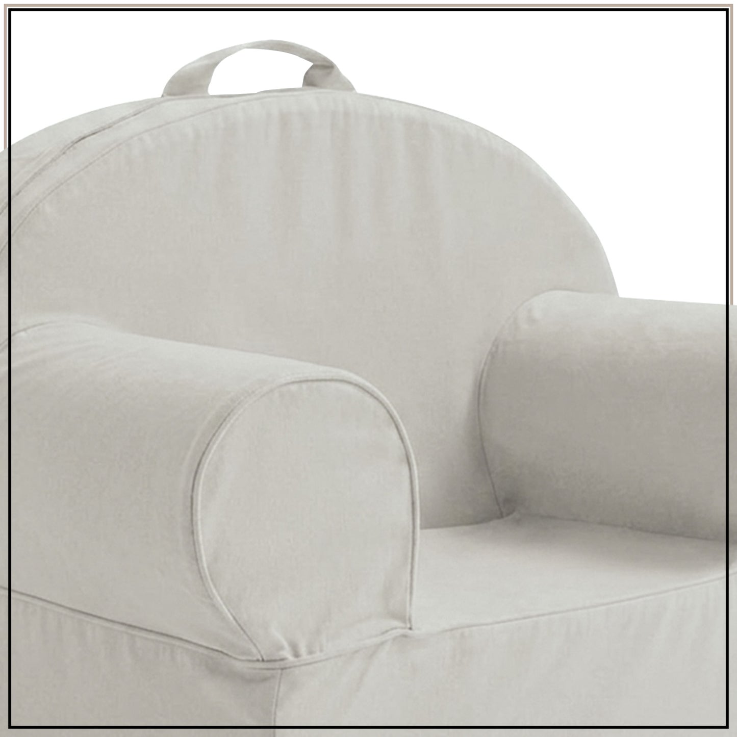 Mint Green Snuggle Cotton Kids Lounge Chair | Nestroots