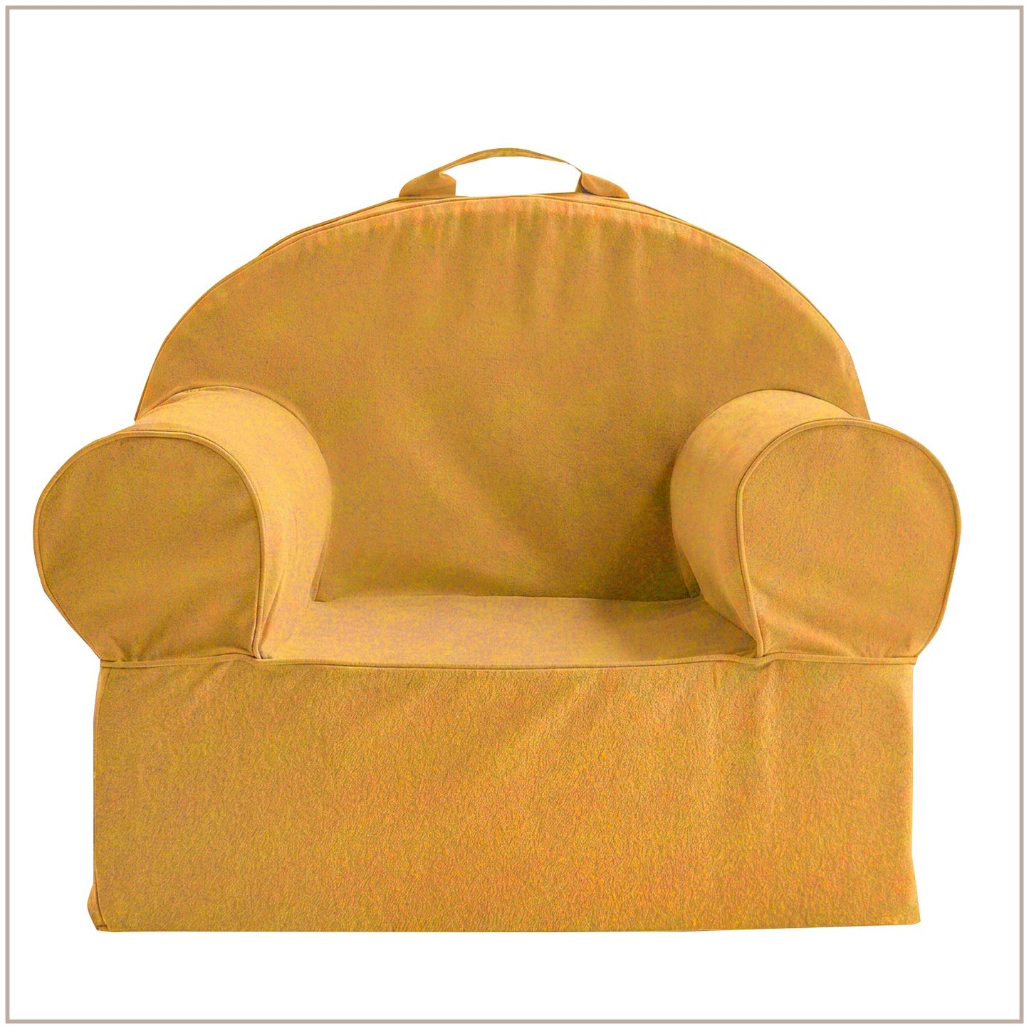 Mustard Yellow Snuggle Cotton Kids Lounge Chair | Nestroots