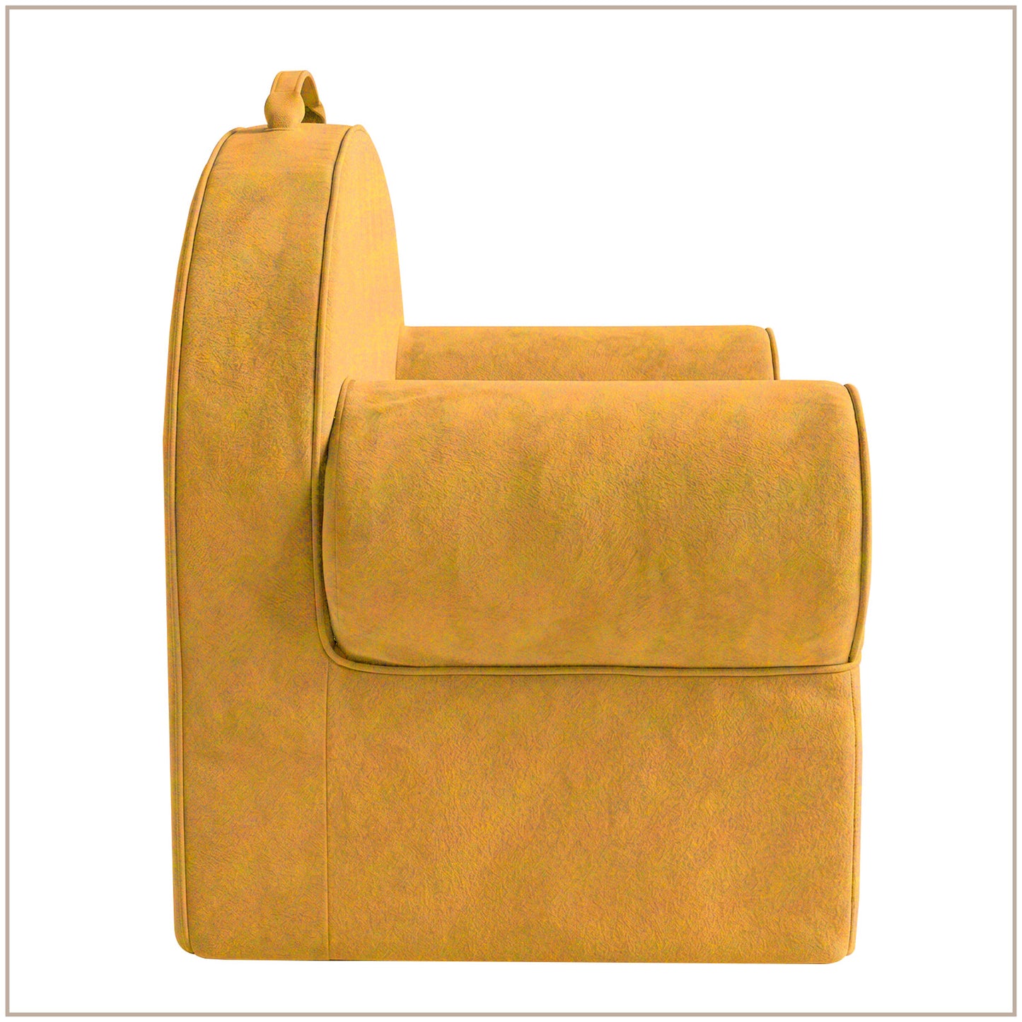 Mustard Yellow Snuggle Cotton Kids Lounge Chair | Nestroots