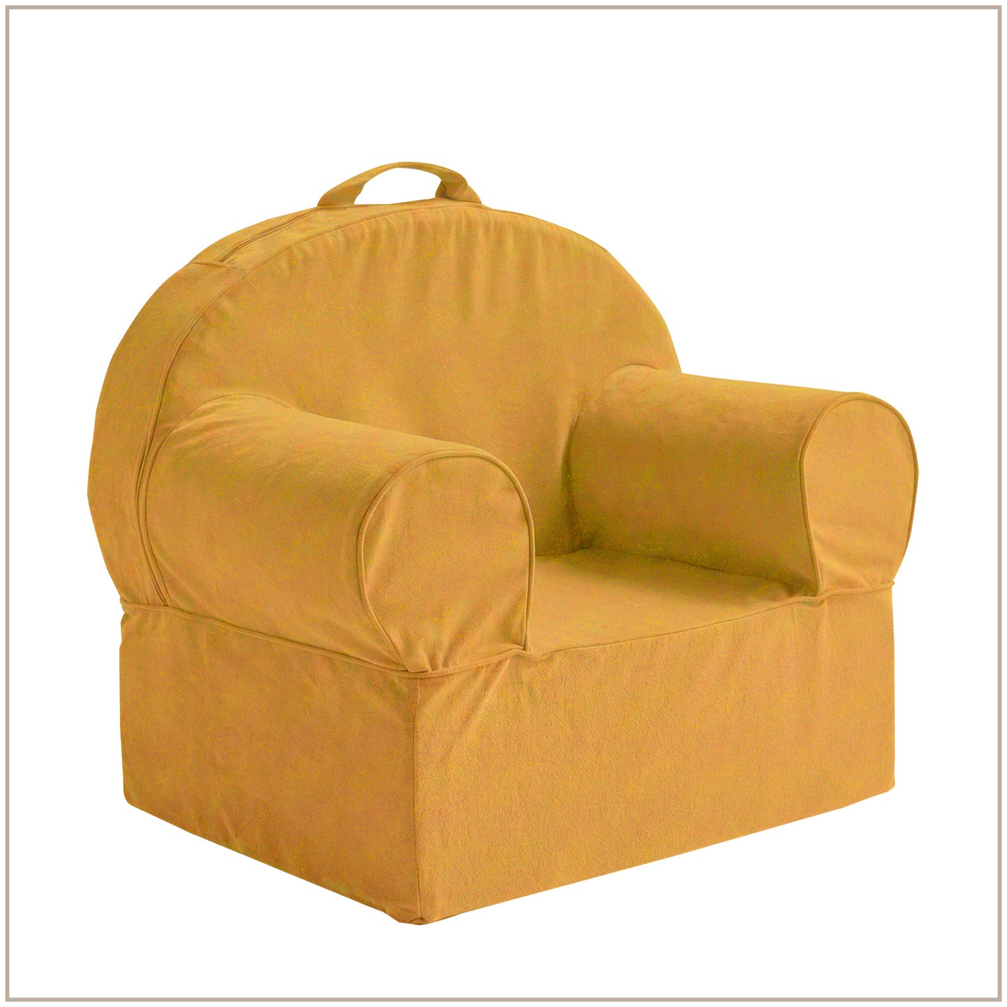 Mustard Yellow Snuggle Cotton Kids Lounge Chair | Nestroots