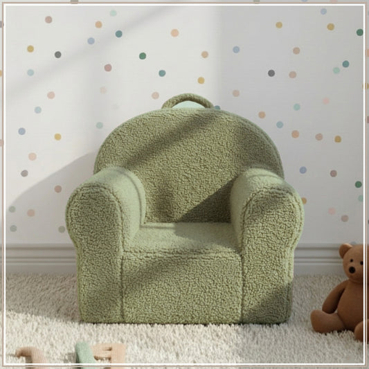 Floral Garden Faux Fur Kids Lounge Chair | Nestroots