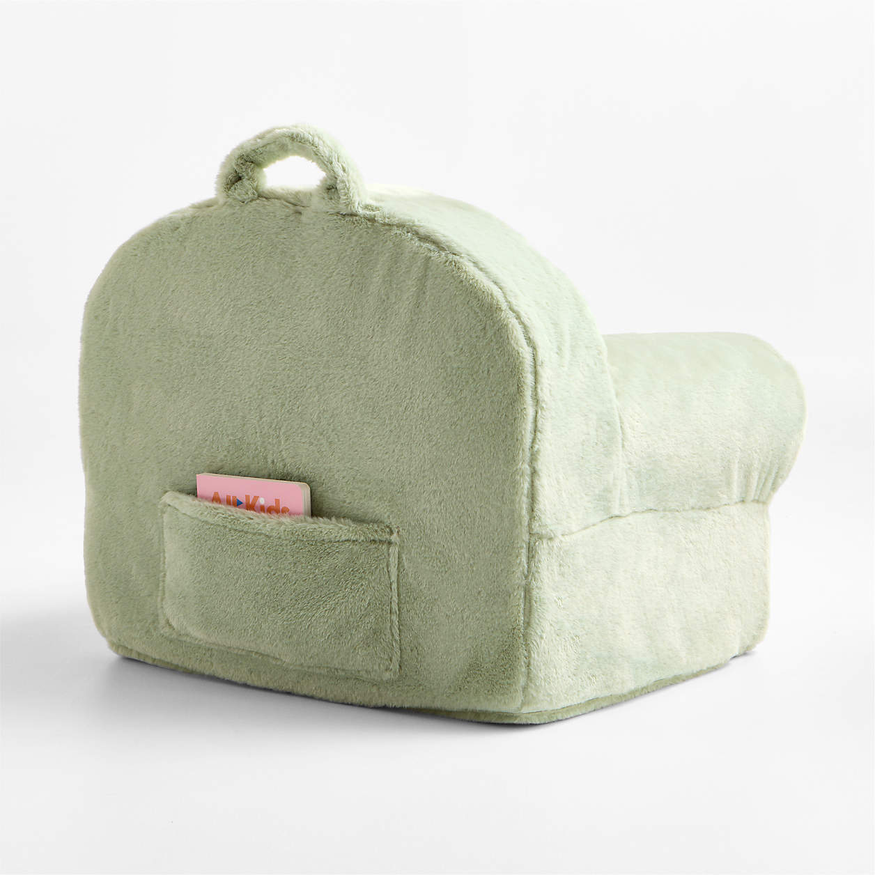 Sage Teddy Faux Fur Kids Lounge Chair