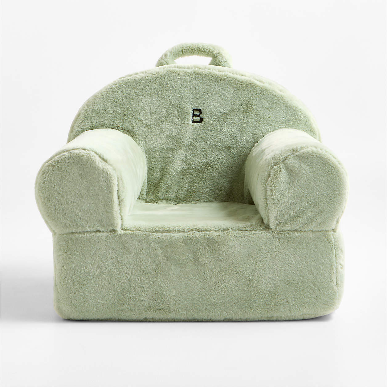 Sage Teddy Faux Fur Kids Lounge Chair