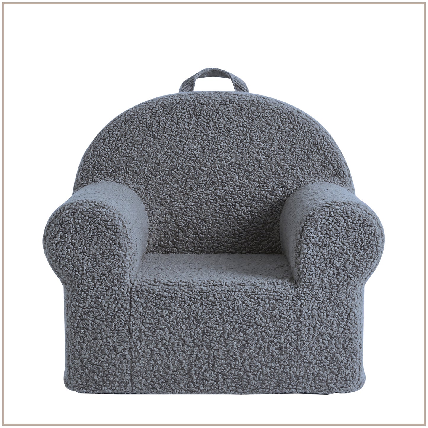 Sage Teddy Faux Fur Kids Lounge Chair | Nestroots