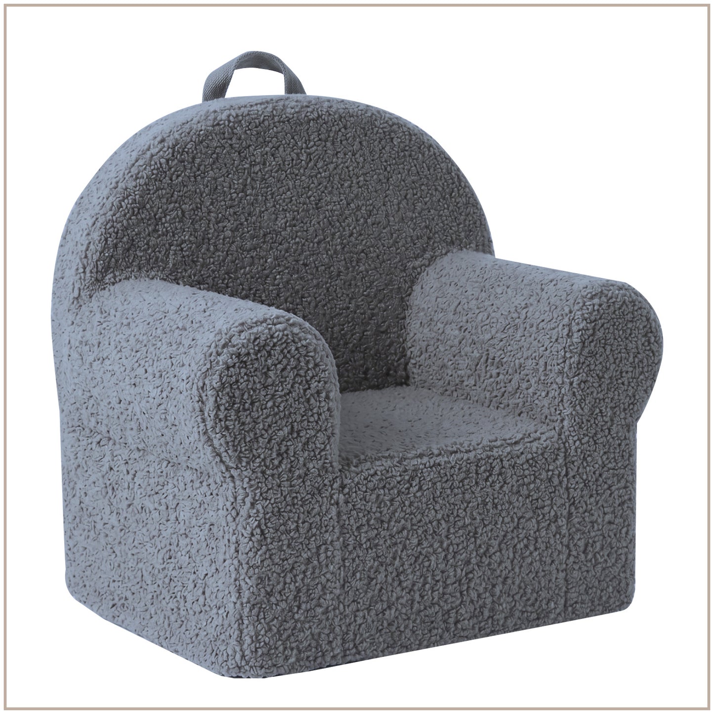Sage Teddy Faux Fur Kids Lounge Chair | Nestroots