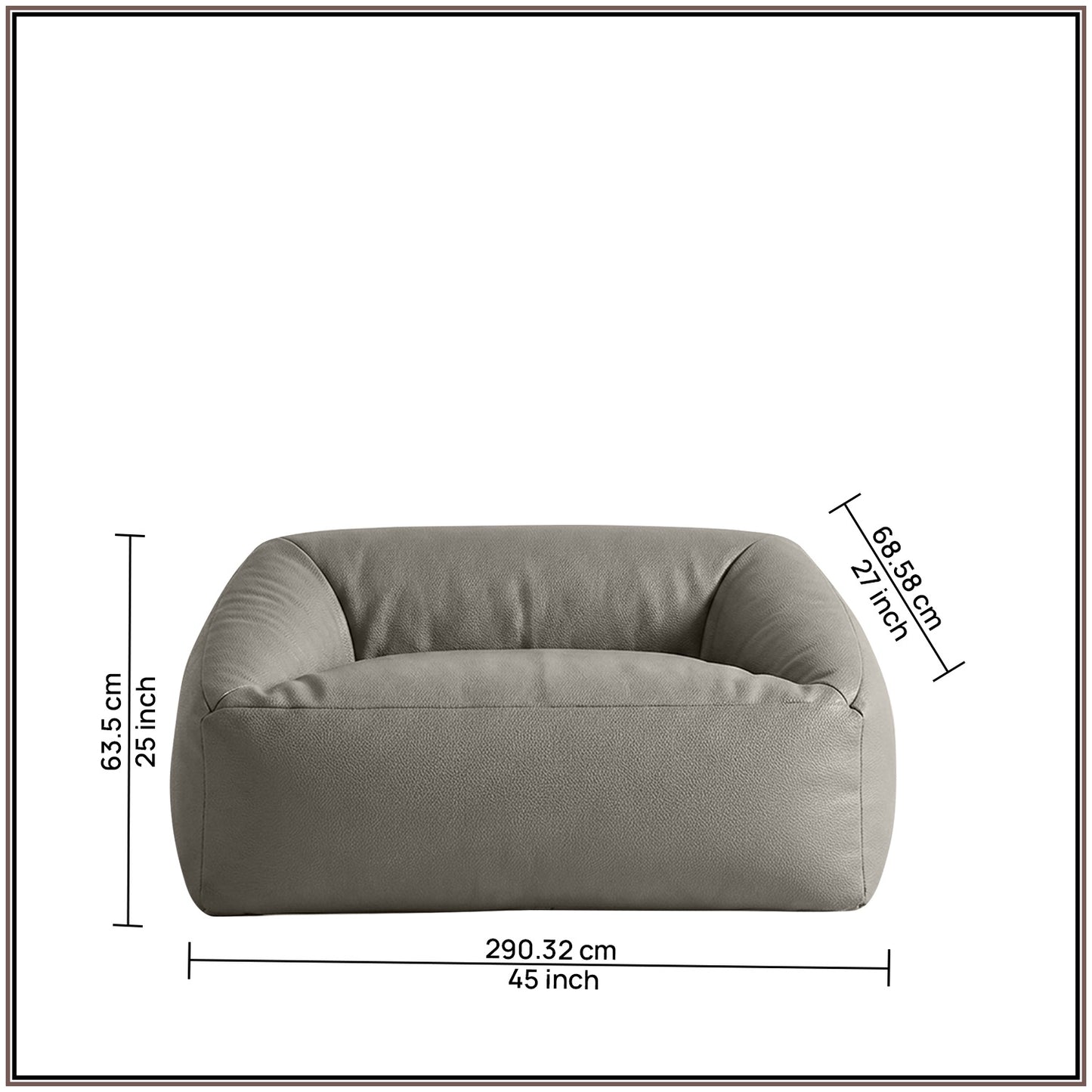 Ash Grey Cloud Velvet Corduroy Kids Sofa Chair | Nestroots