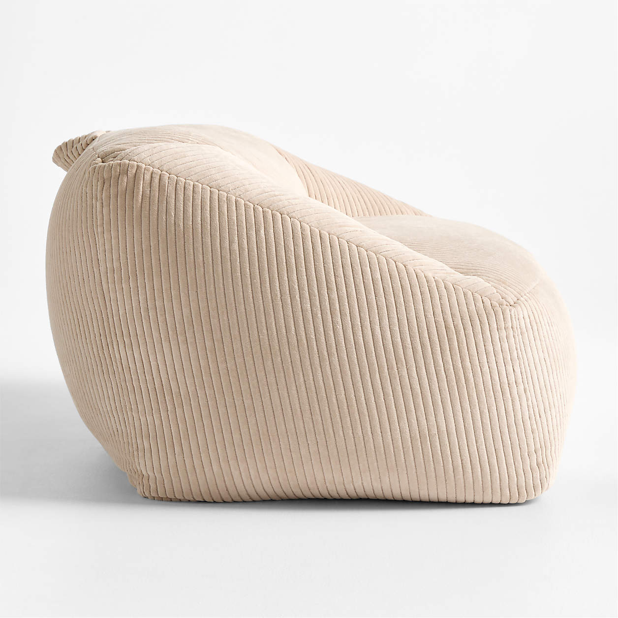 Beige Corduroy Velvet Corduroy Kids Sofa Chair