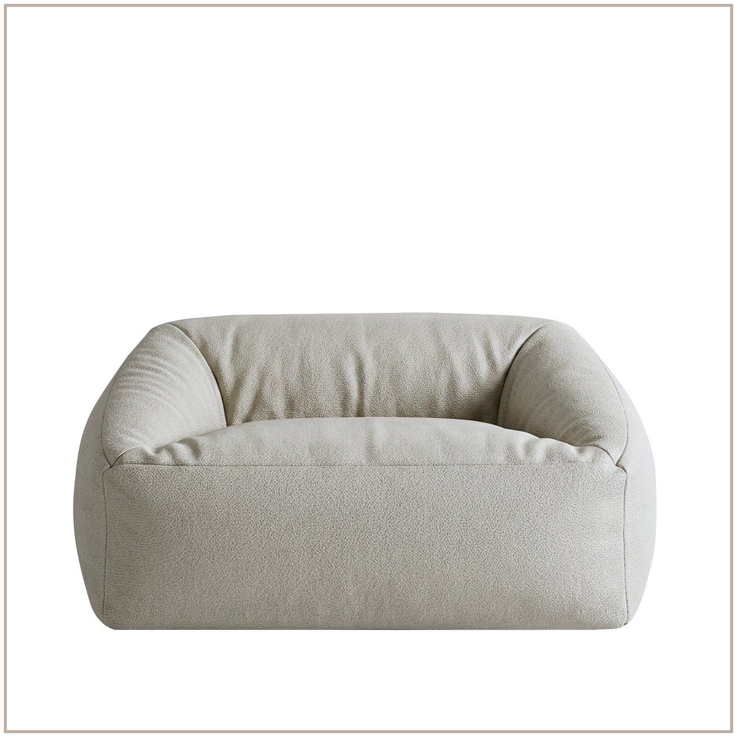 Beige Corduroy Velvet Corduroy Kids Sofa Chair | Nestroots