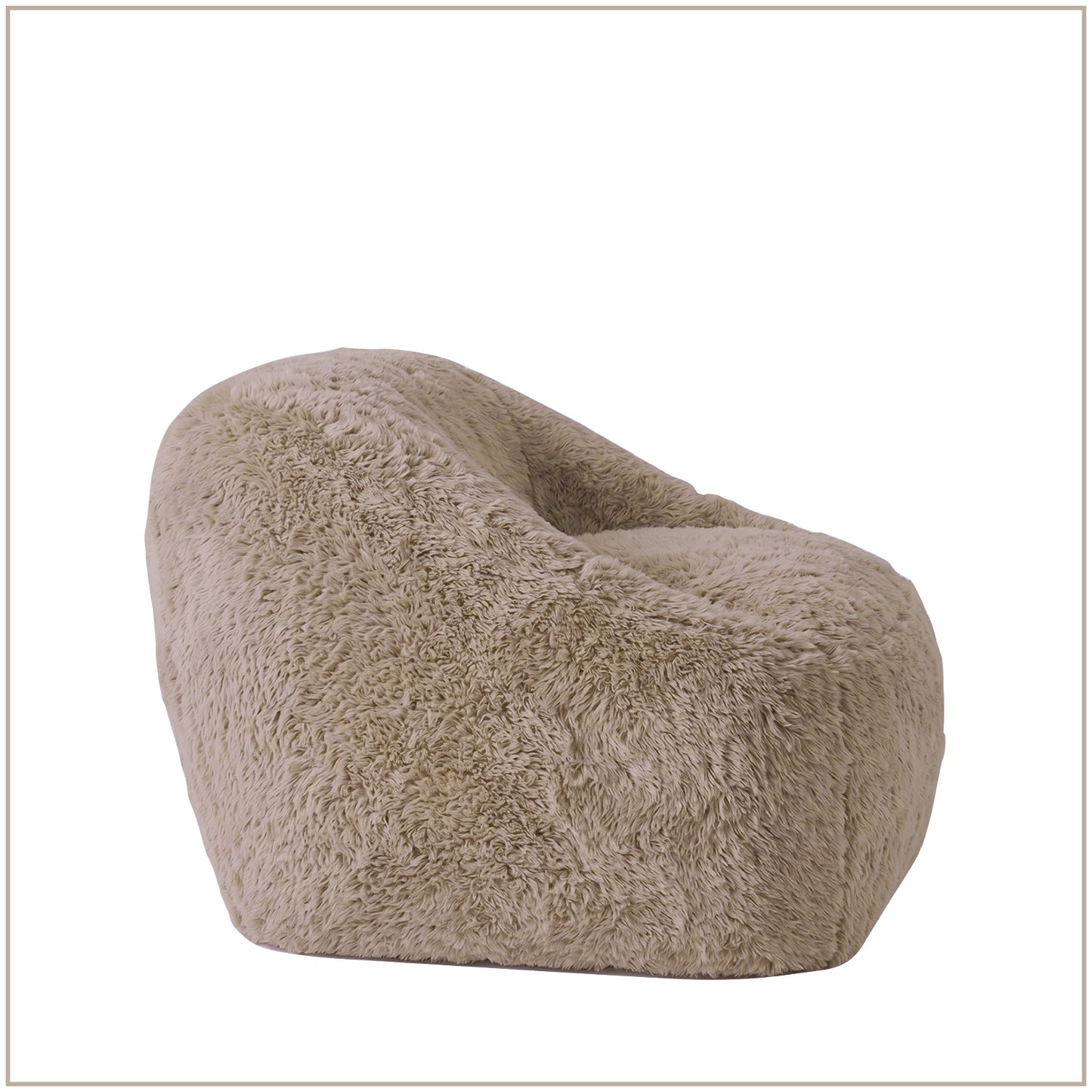 Peach Stripe Organic Cotton Kids Sofa Chair | Nestroots