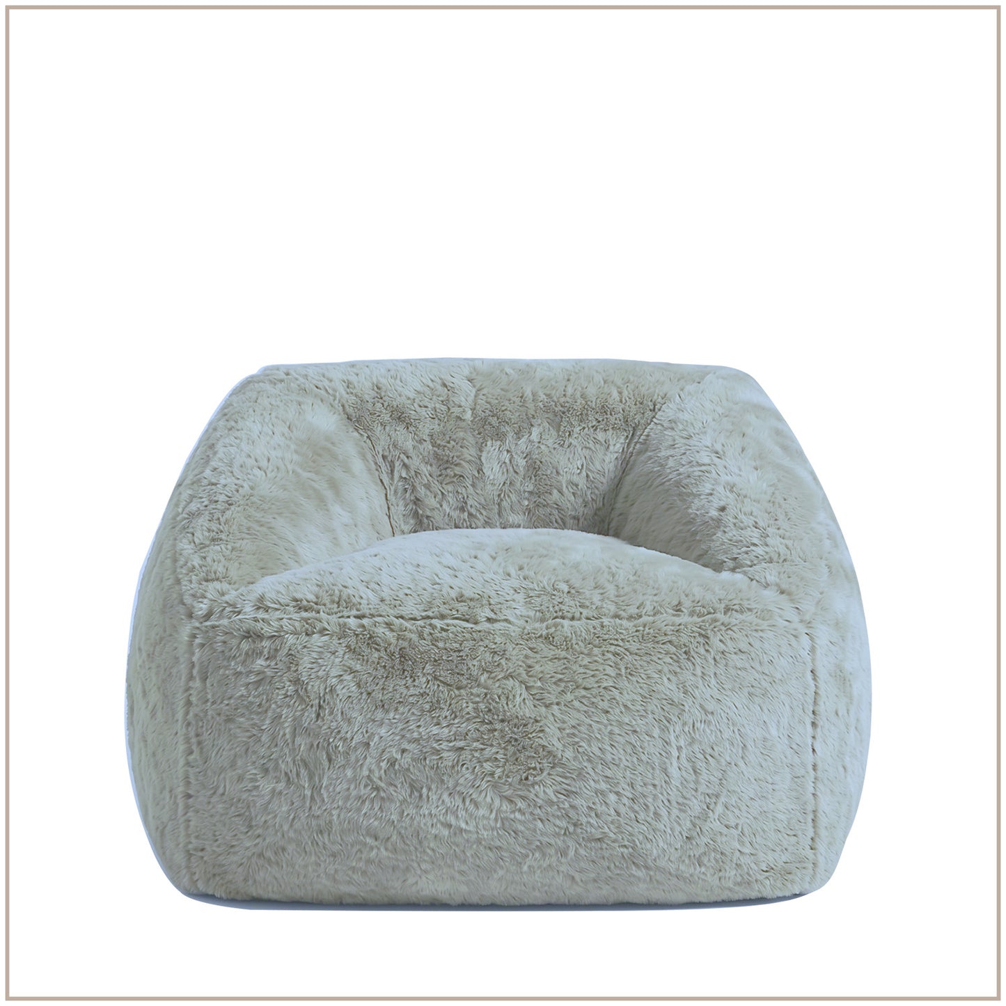 Cream Stripe Organic Cotton Kids Sofa Chair | Nestroots