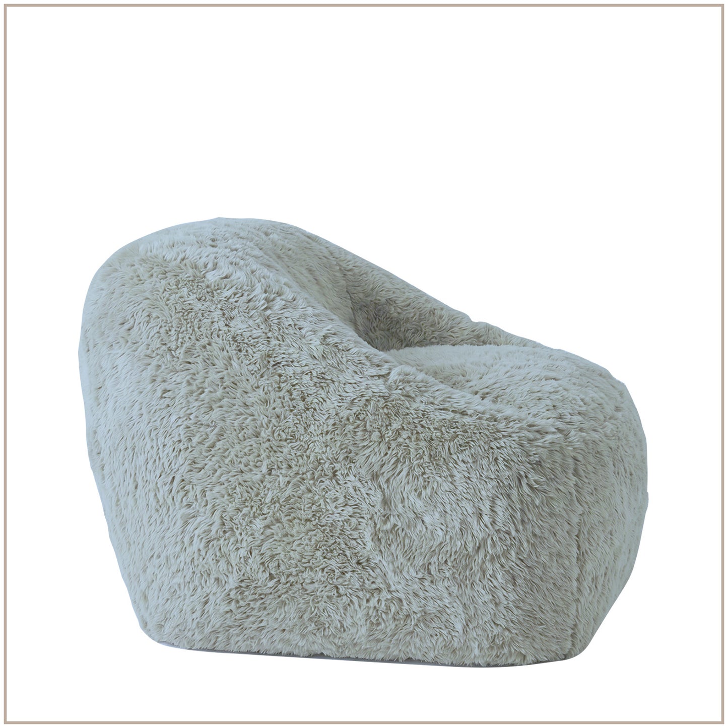 Cream Stripe Organic Cotton Kids Sofa Chair | Nestroots