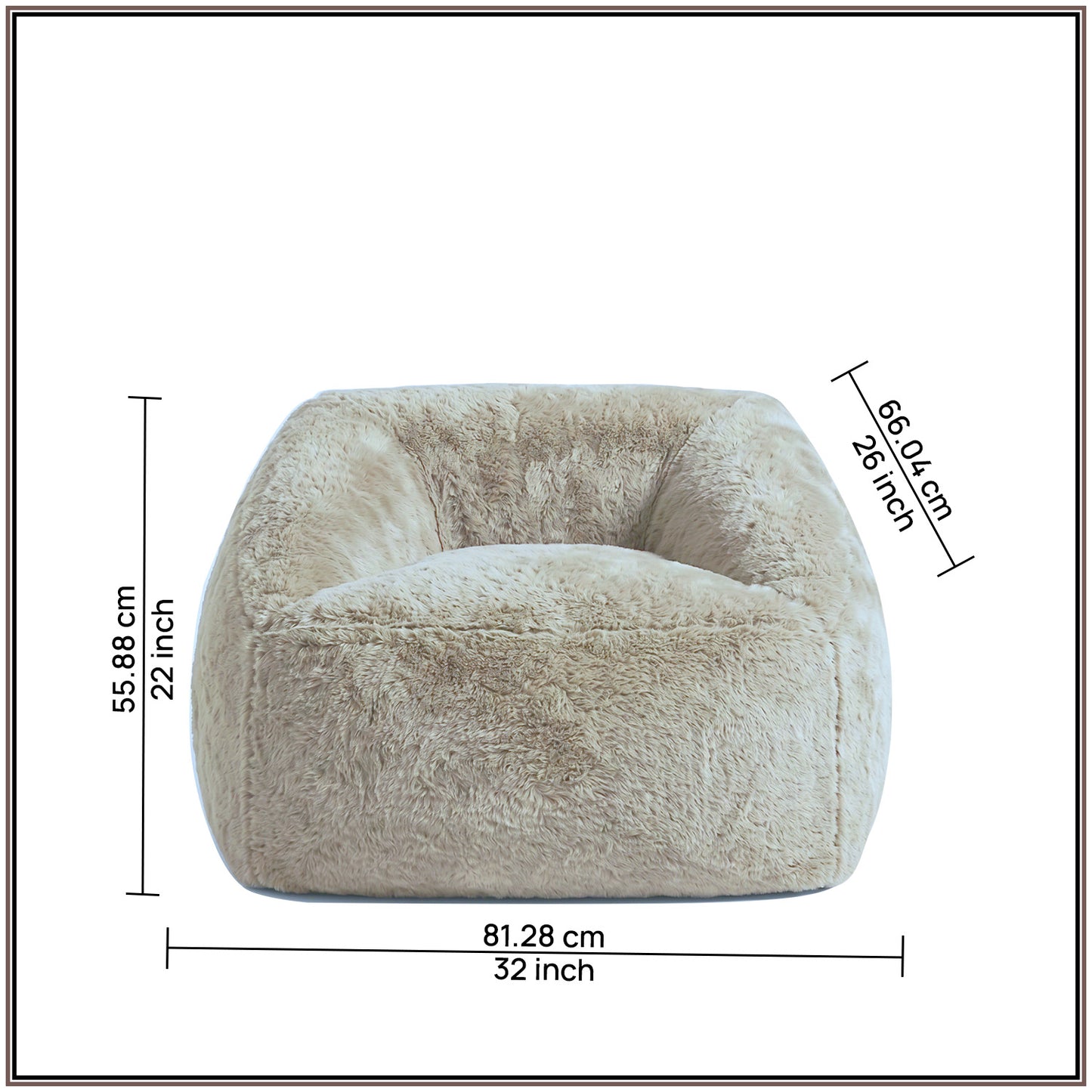 Beige Stripe Organic Cotton Kids Sofa Chair | Nestroots