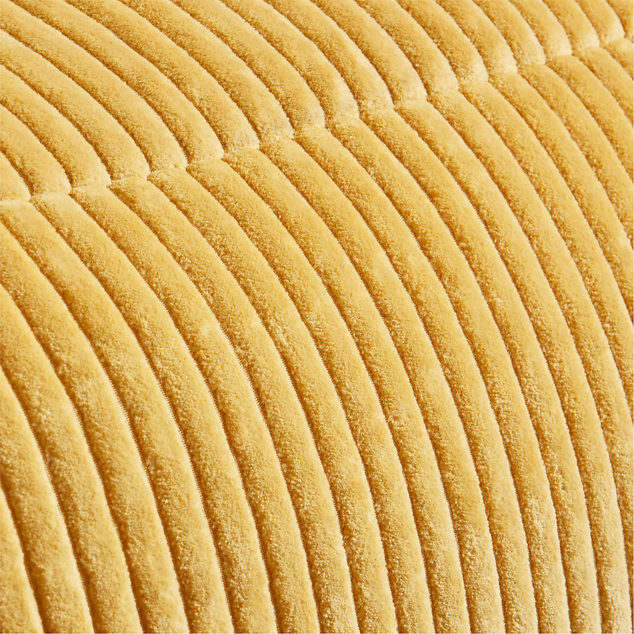 Mustard Puff Velvet Corduroy Kids Lounge Chair