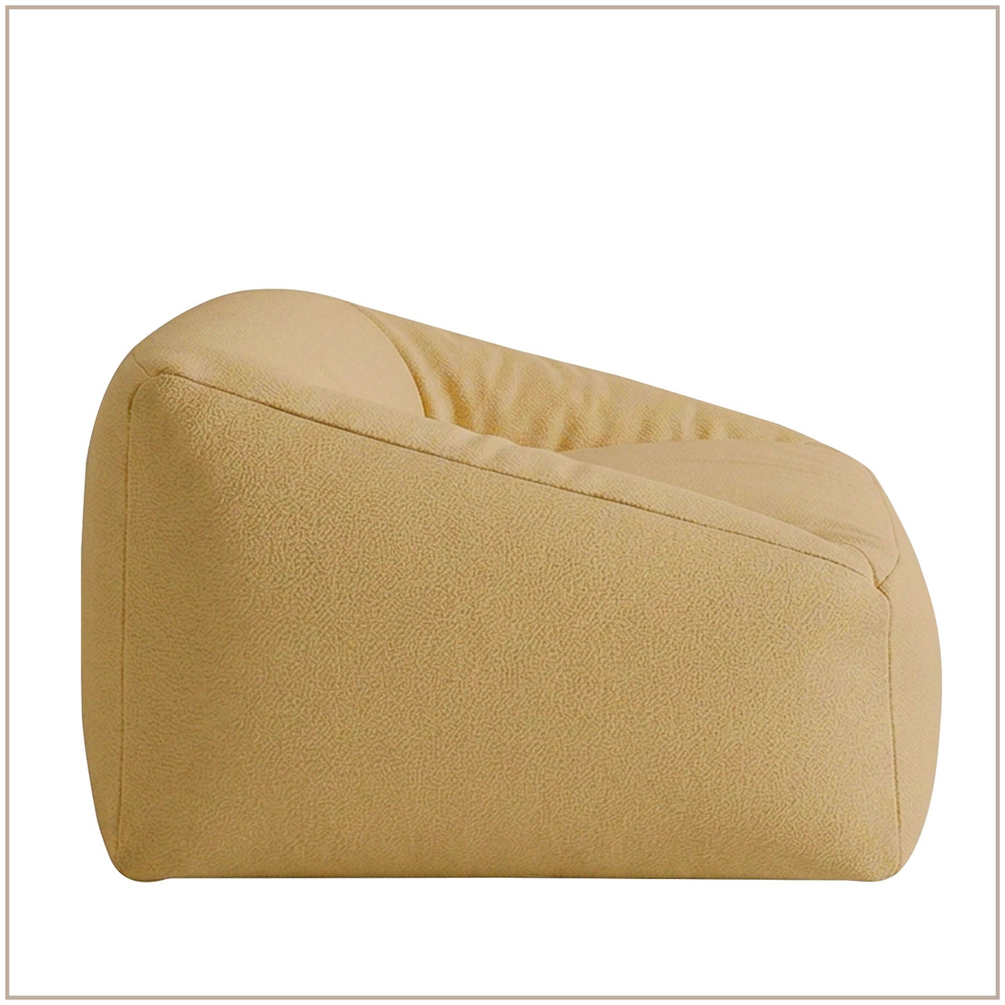 Mustard Puff Velvet Corduroy Kids Lounge Chair | Nestroots