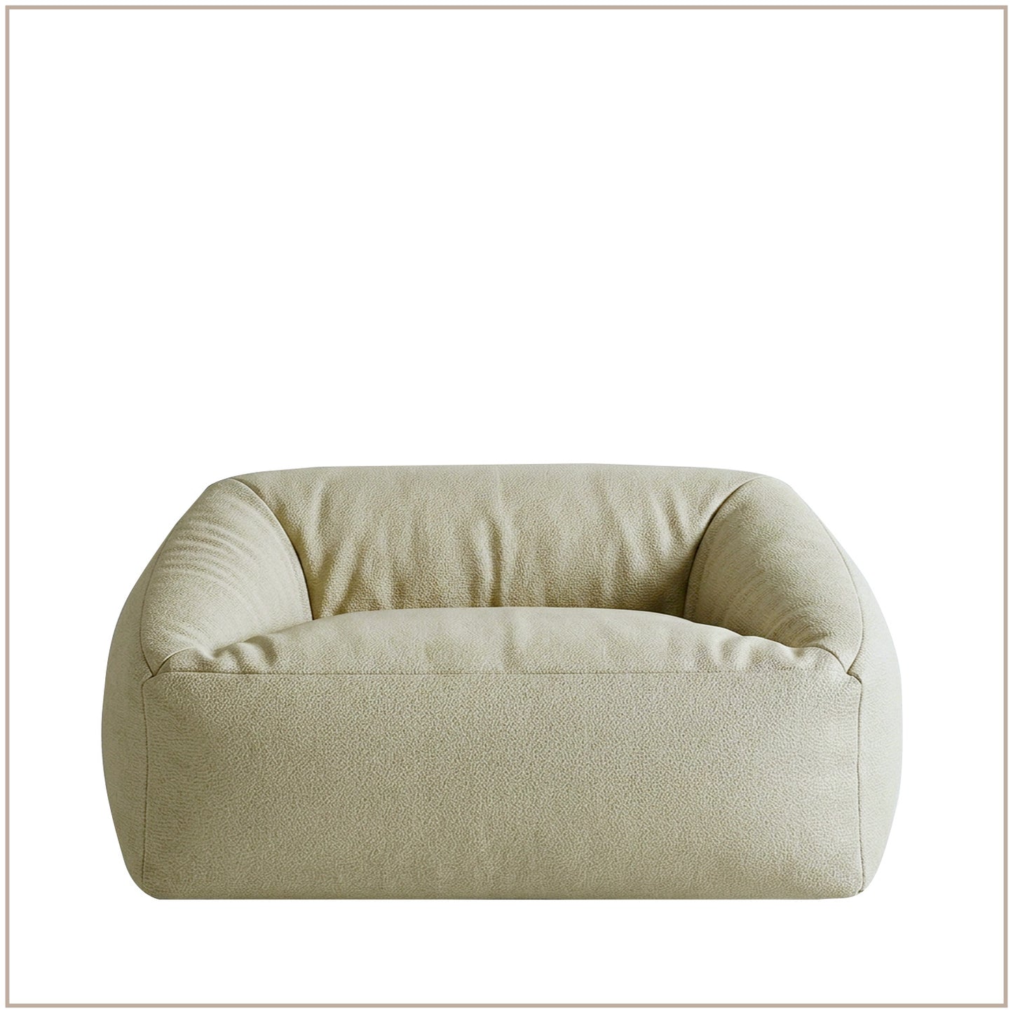 Sage Puff Velvet Corduroy Kids Lounge Chair | Nestroots