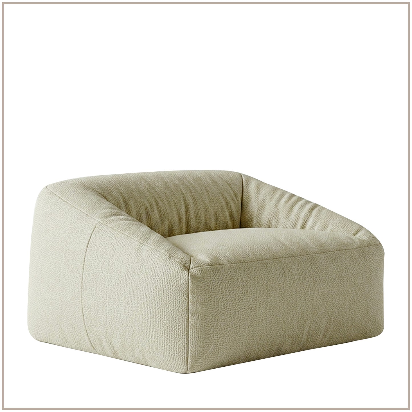 Sage Puff Velvet Corduroy Kids Lounge Chair | Nestroots