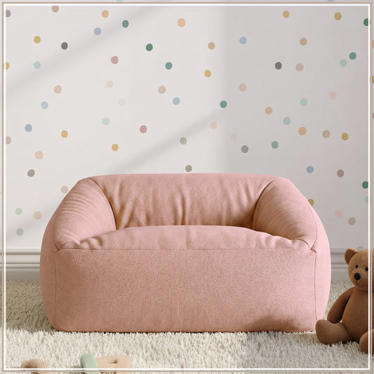 Sky Blue Corduroy Velvet Corduroy Kids Sofa Chair | Nestroots