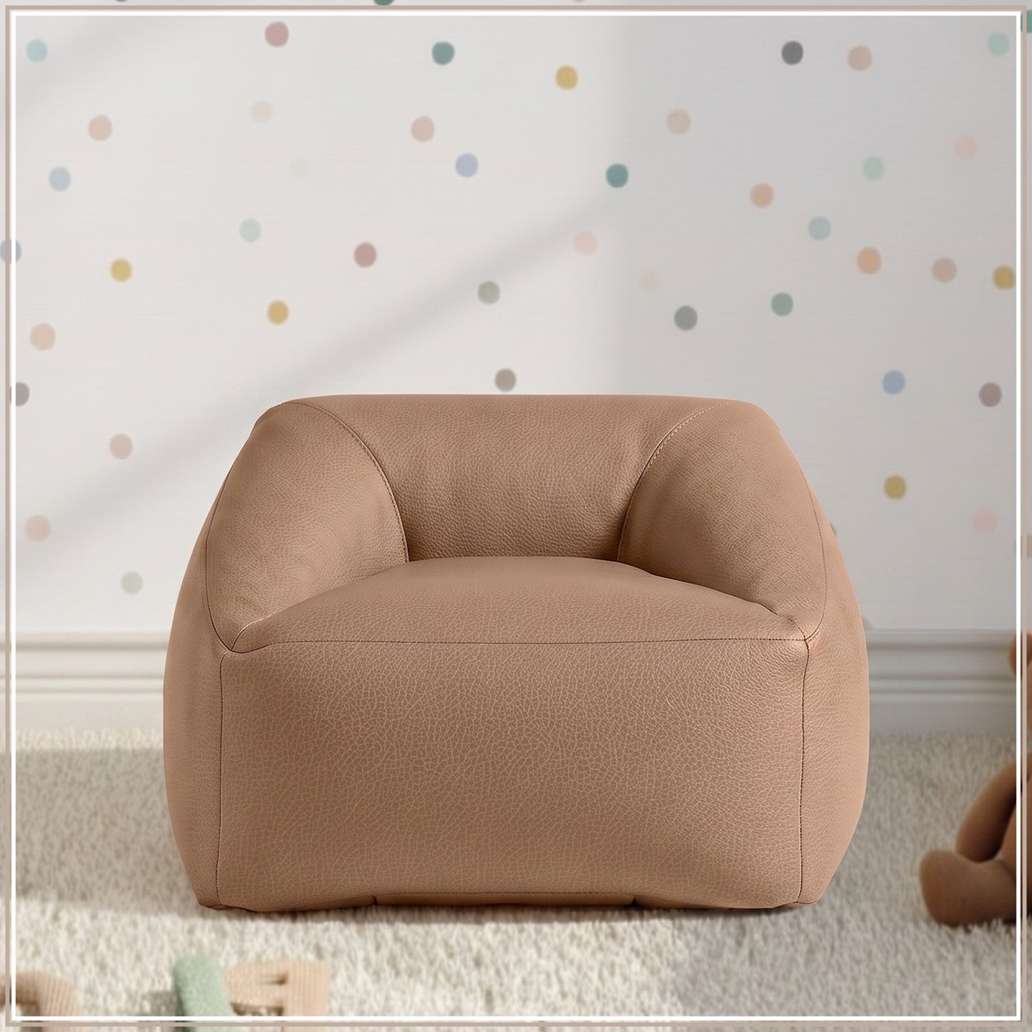 Mint Corduroy Cotton Boucle Kids Sofa Chair | Nestroots