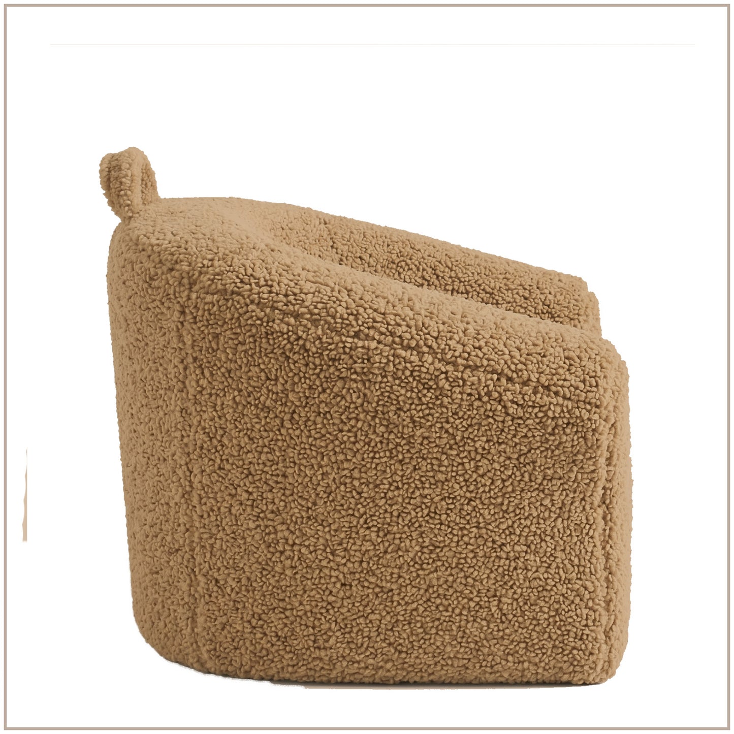 Caramel Teddy Mangolian Faux Fur Kids Sofa Chair | Nestroots