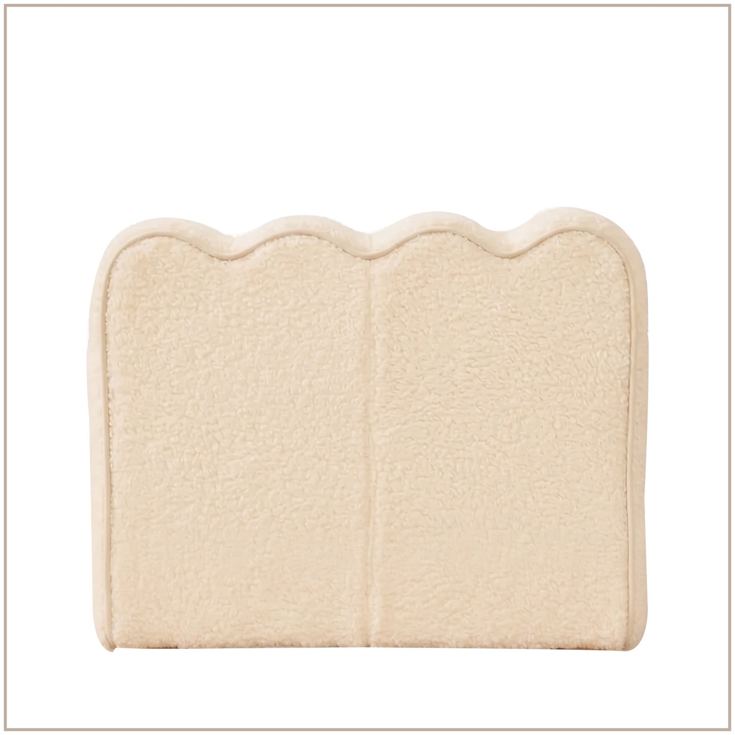 Cream Arch Cloud Sherpa Kids Sofa Chair | Nestroots