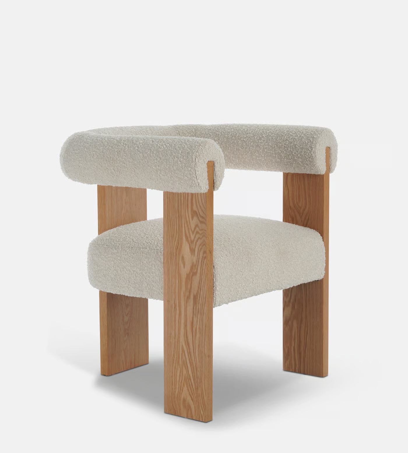 Toervyn Sculpt Arm IvoryBoucle Lounge Chair