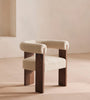 Toervyn Sculpt Arm Off WhiteBoucle Lounge Chair