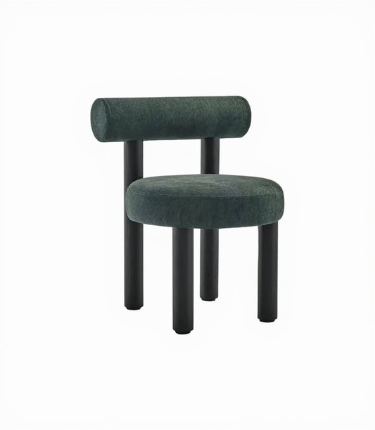 Eleto Minimal Blue Velvet Dining Chair