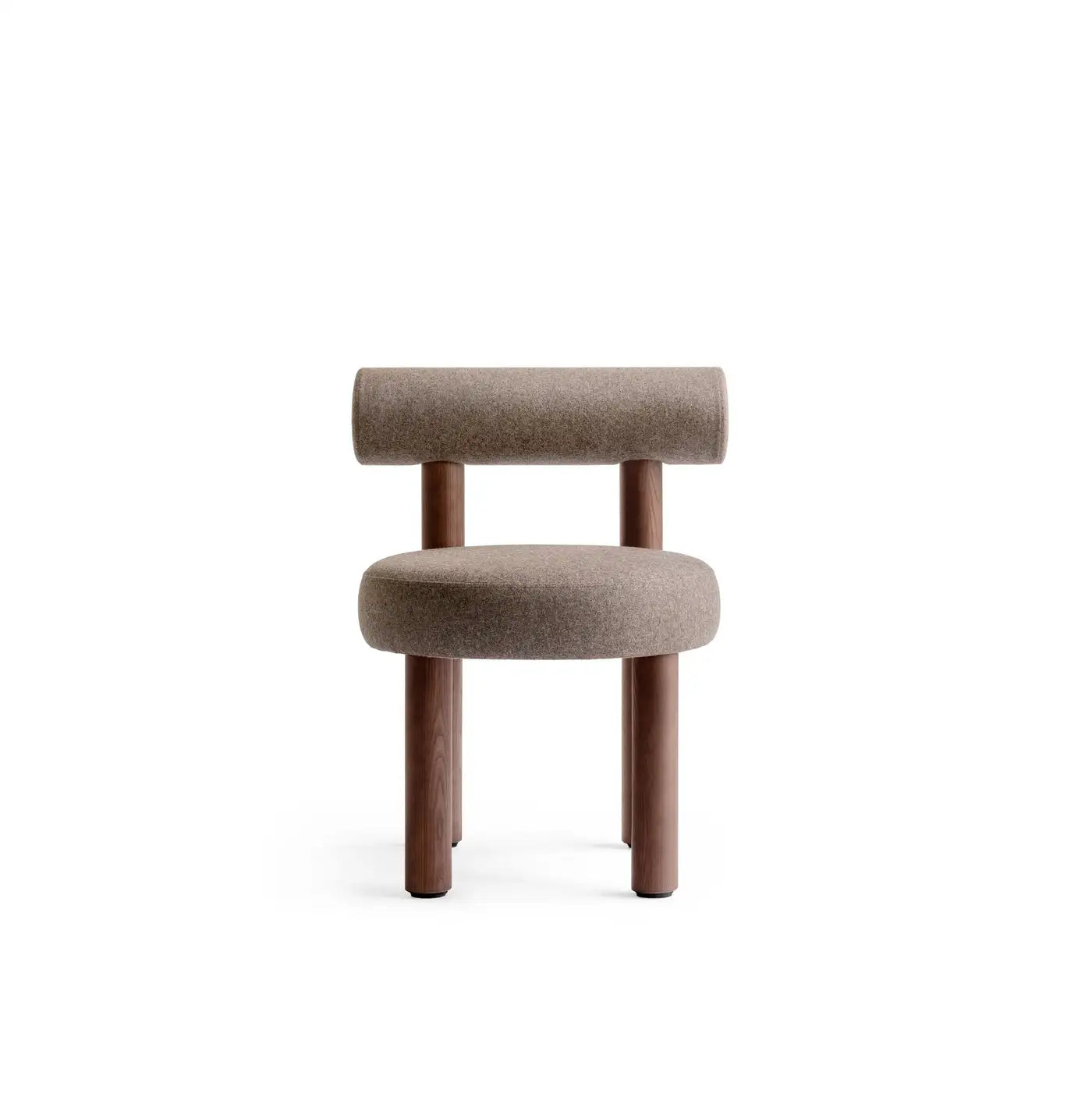 Eleto Minimal Grey Velvet Dining Chair