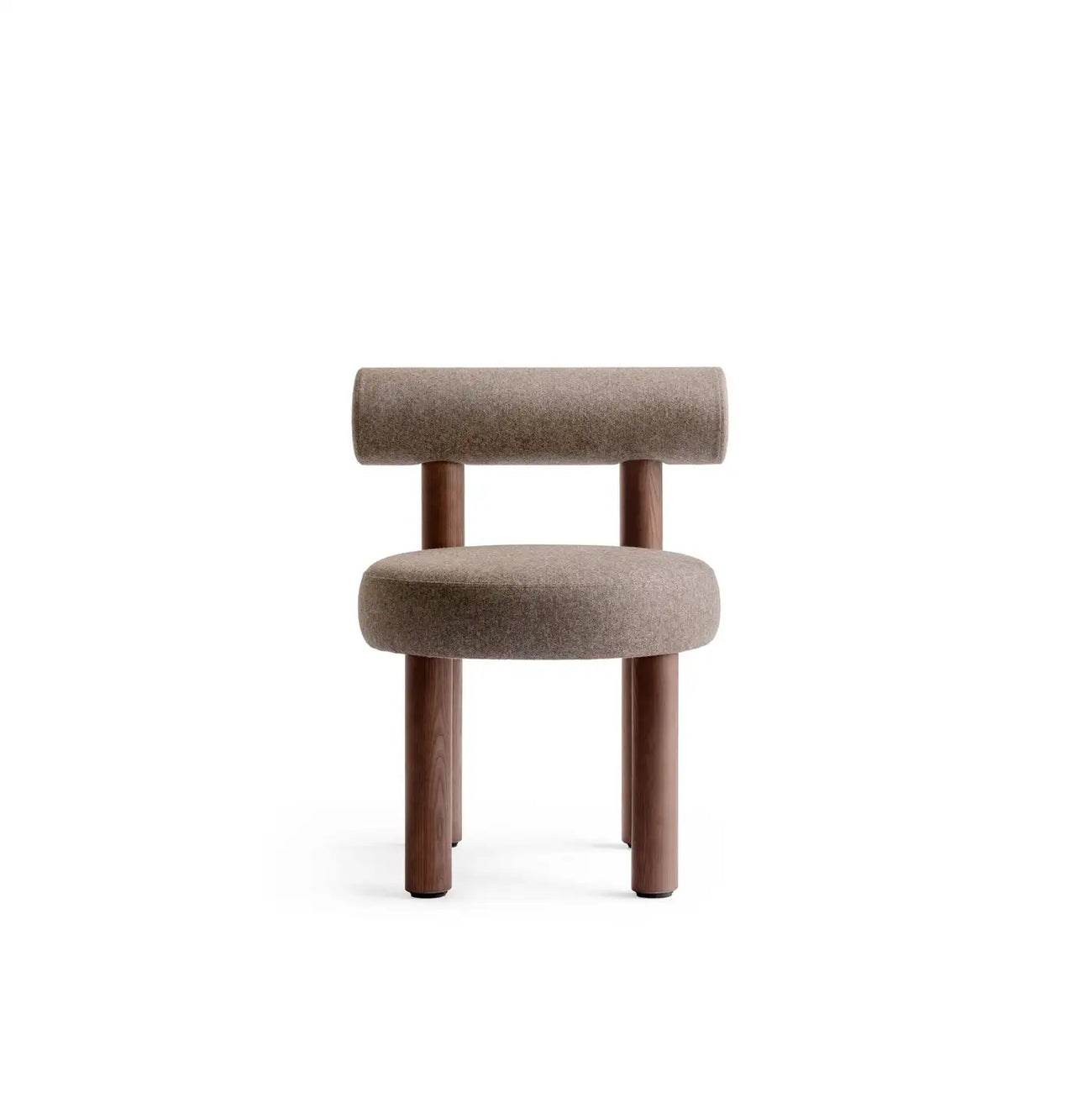 Eleto Minimal Grey Velvet Dining Chair