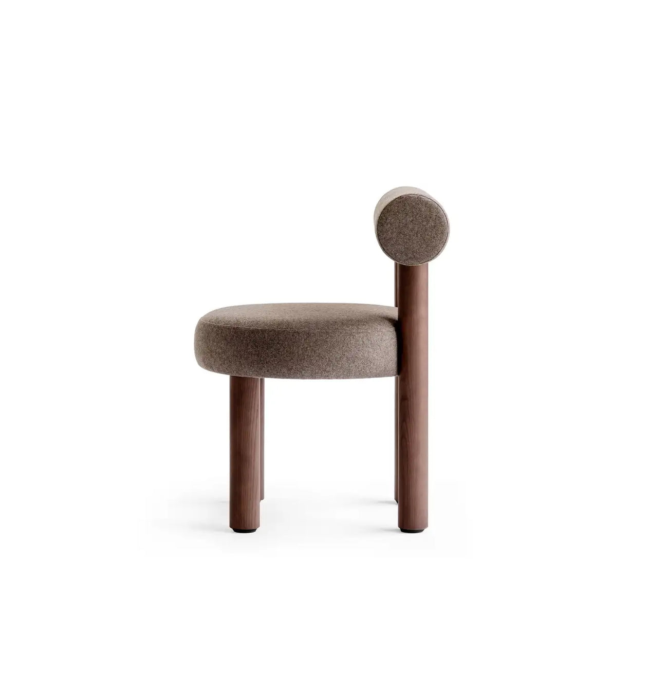 Eleto Minimal Grey Velvet Dining Chair