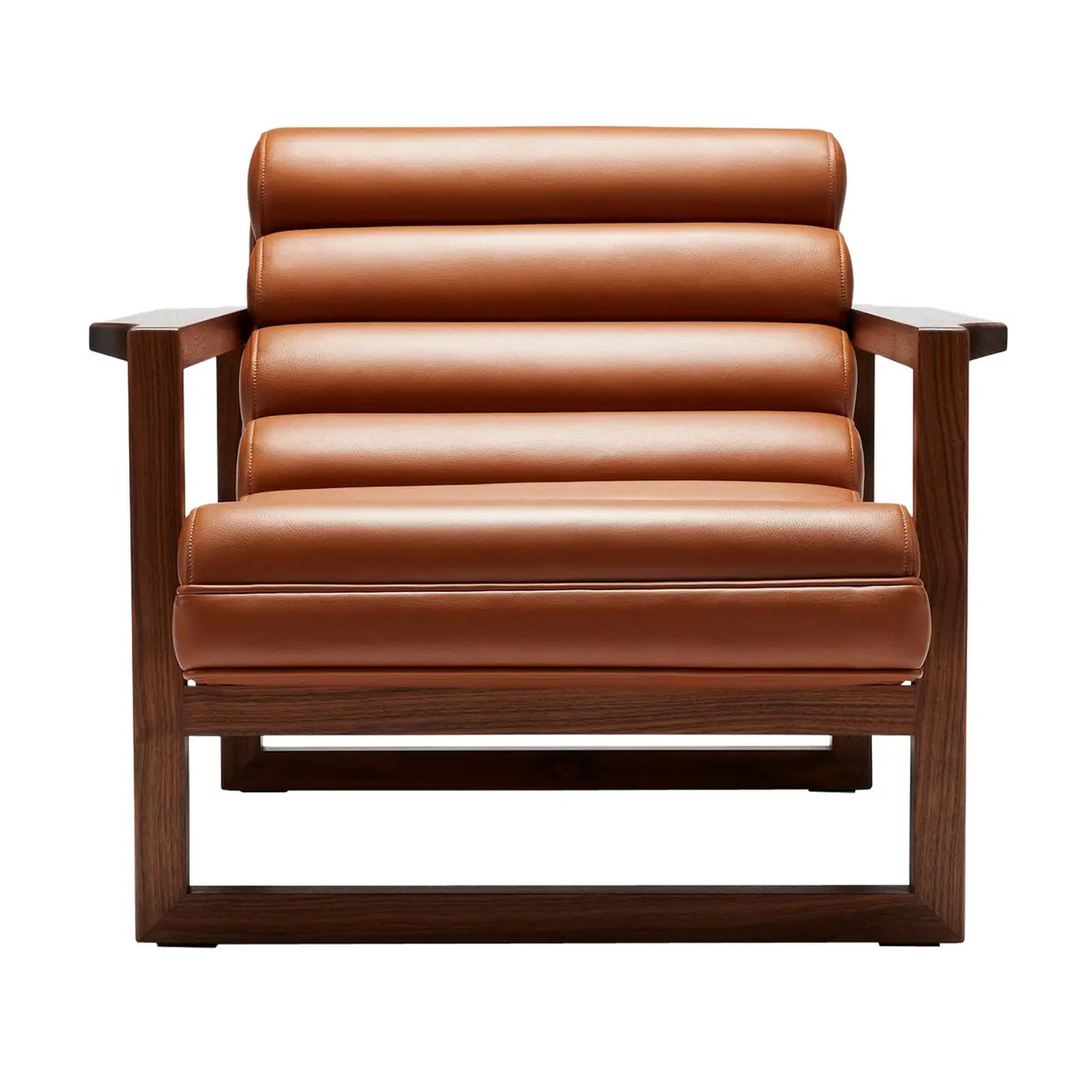Raevello Strap Tan Brown Letherette Lounge Chair
