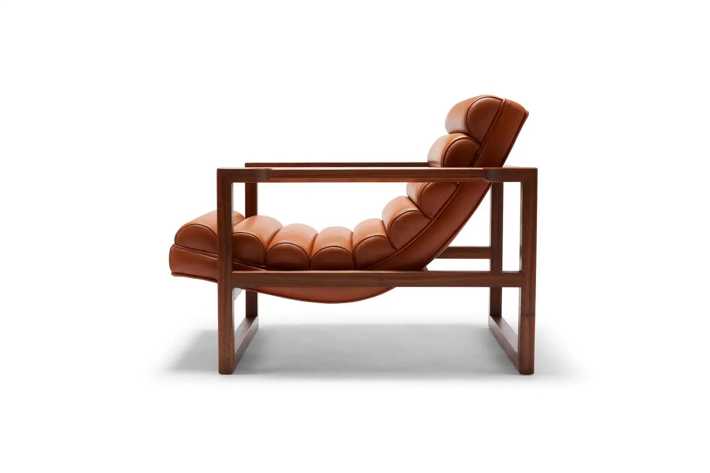 Raevello Strap Tan Brown Letherette Lounge Chair