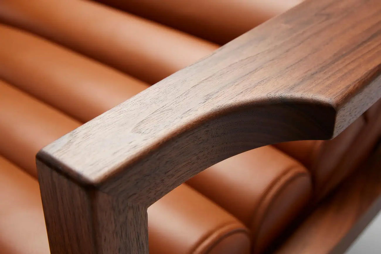 Raevello Strap Tan Brown Letherette Lounge Chair