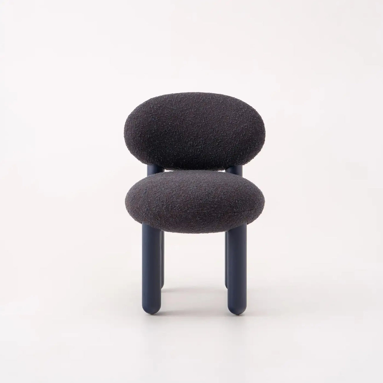 Boevian Bubble Charcoal Grey Boucle Lounge Chair