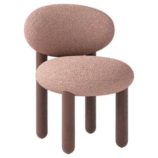 Boevian Bubble Pink Boucle Lounge Chair