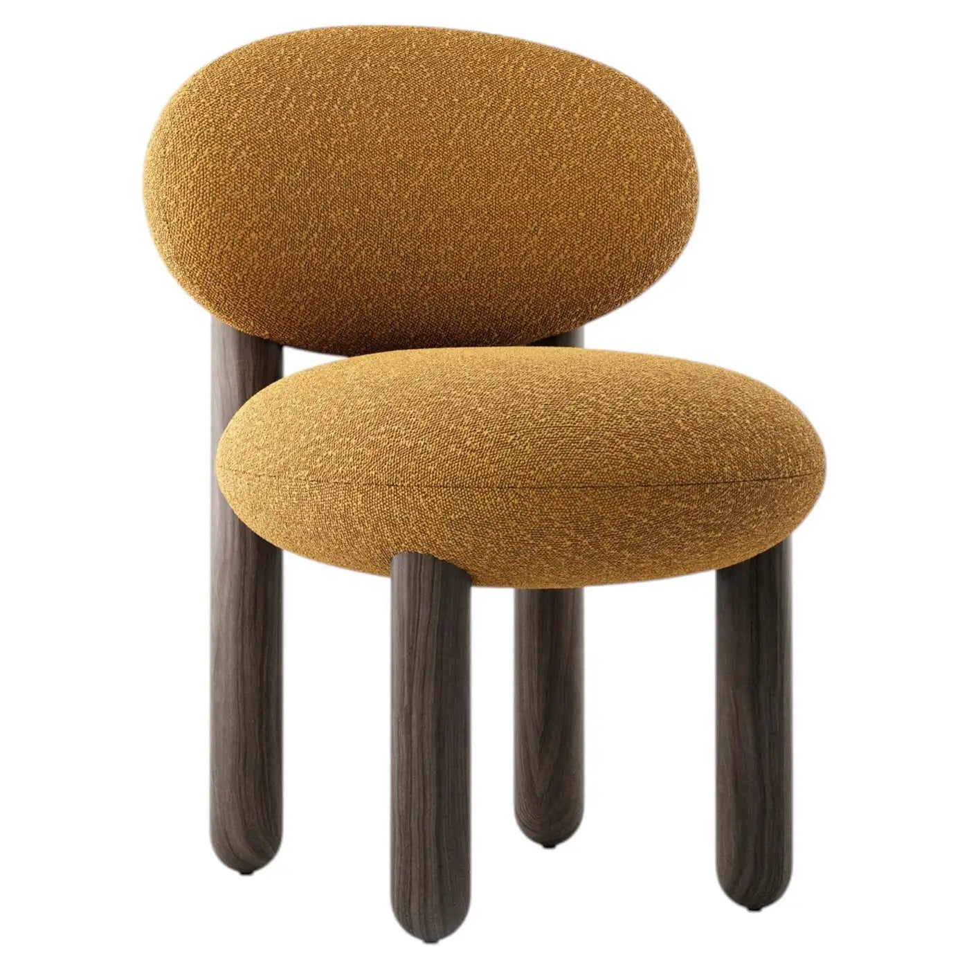 Boevian Bubble Yellow Linen Lounge Chair