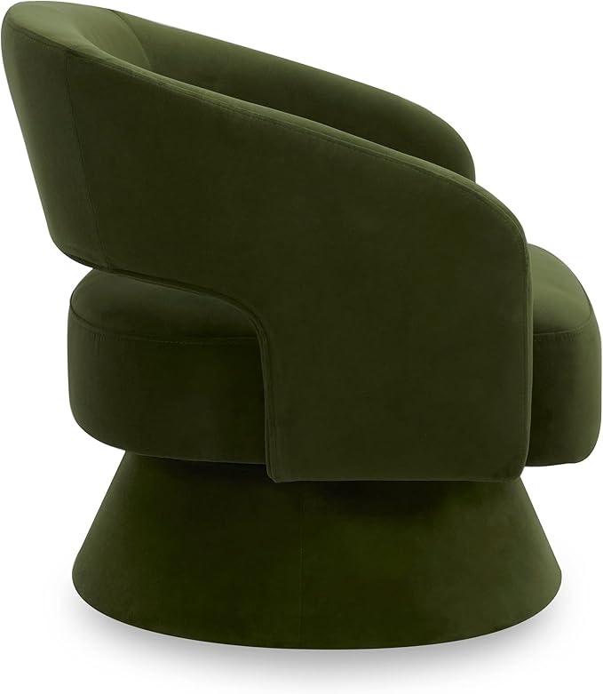 Zoervyn Swivel Green Velvet Lounge Chair