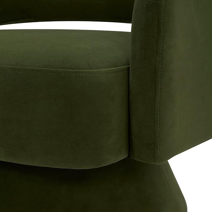Zoervyn Swivel Green Velvet Lounge Chair