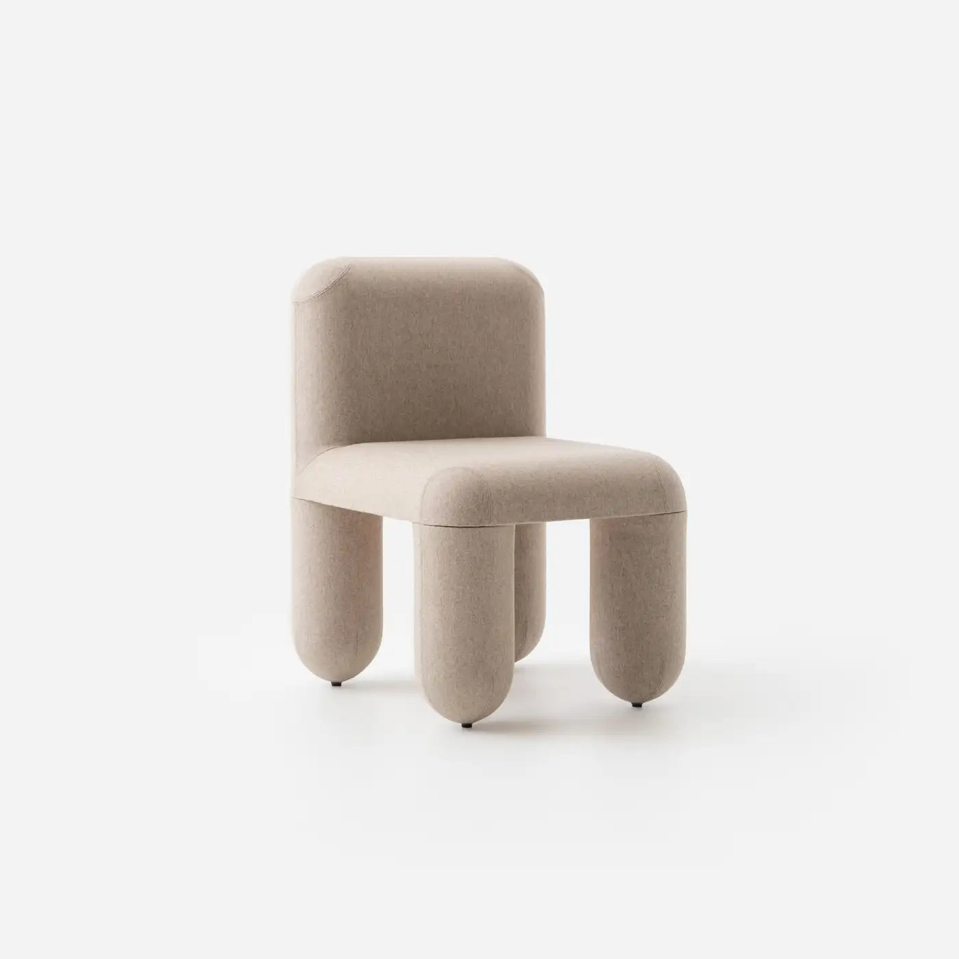 Dreoven Sculpt White Quad Velvet Chair