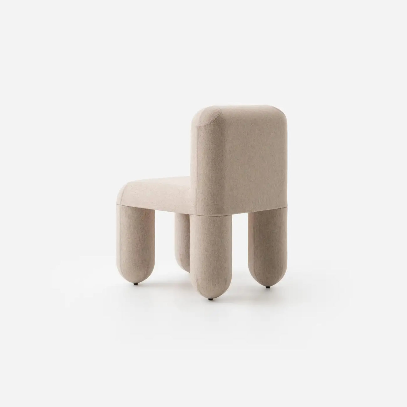 Dreoven Sculpt White Quad Velvet Chair