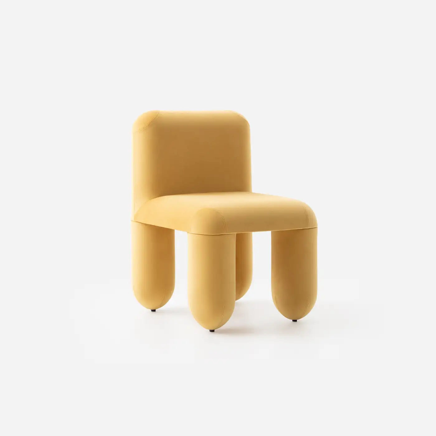 Dreoven Sculpt Yellow Quad Velvet Chair