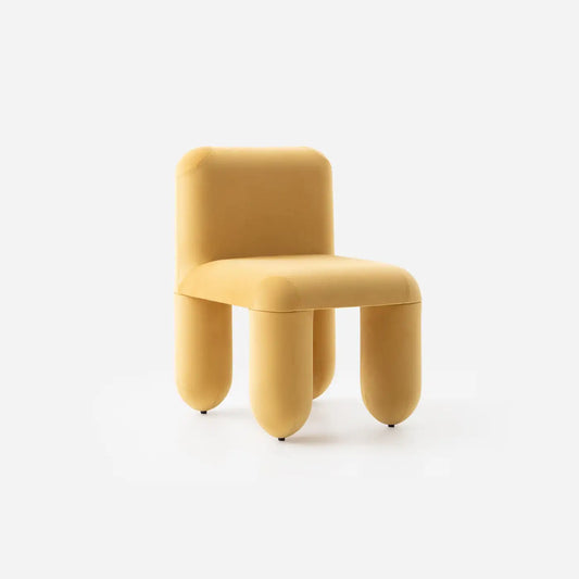 Dreoven Sculpt Yellow Quad Velvet Chair