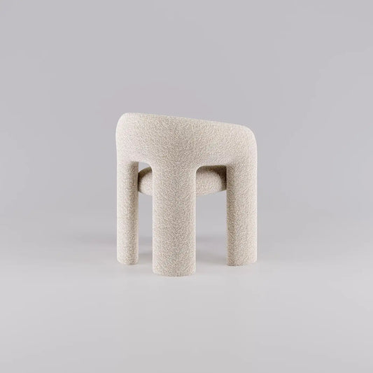 Orevella Loop Frame Ivory Boucle Lounge Chair