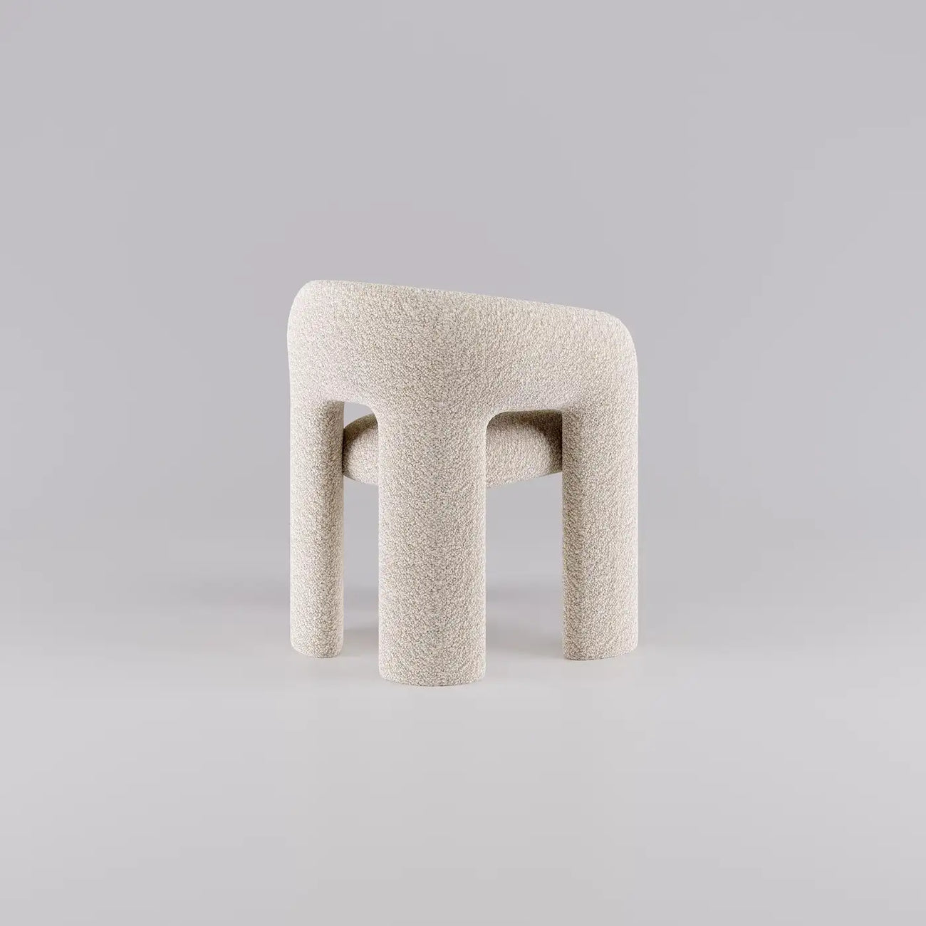 Orevella Loop Frame Ivory Boucle Lounge Chair