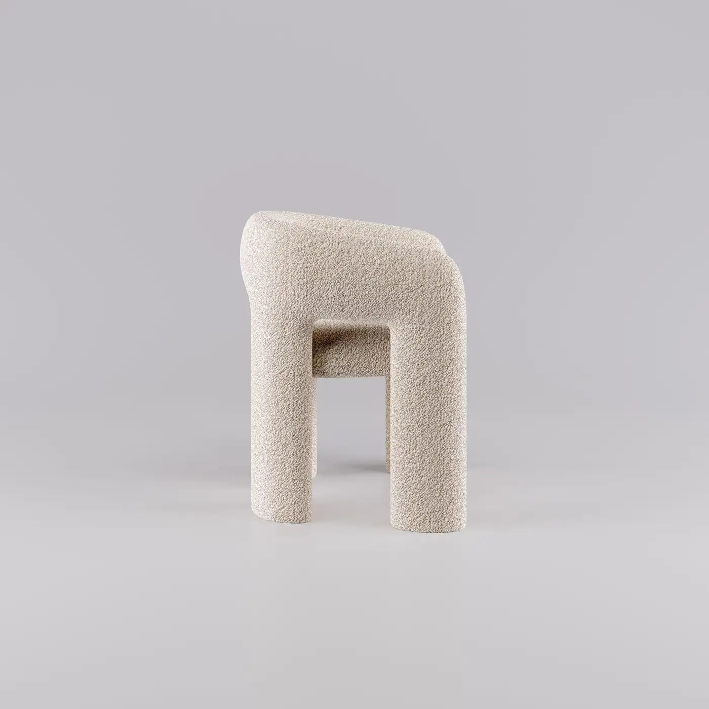 Orevella Loop Frame Ivory Boucle Lounge Chair