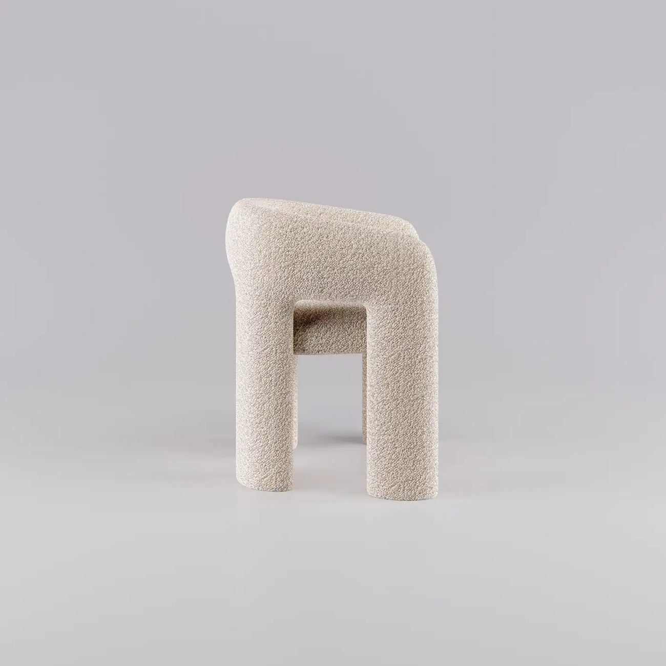 Orevella Loop Frame Ivory Boucle Lounge Chair