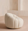 Fleoriane Petal Swivel Cream Boucle Lounge Chair