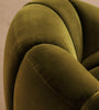 Fleoriane Petal Swivel Olive Velvet Suede Lounge Chair